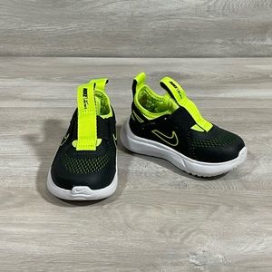 Nike Flex Plus Kids Casual Running Shoe-Dark Smoke Grey/ Volt-white